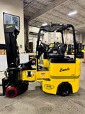 2010 BENDI B40/48E-180D 4000 LB CAPACITY ELECTRIC FORKLIFT CUSHION 87/198" 3 STAGE MAST SIDE SHIFTING FORK POSITIONER 3137 HOURS STOCK # BF9176139-BUF - United Lift Equipment LLC