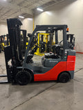 2022 TOYOTA 8FGCU32 6500 LB LP GAS FORKLIFT 884 HOURS CUSHION 87/187" 3 STAGE MAST SIDE SHIFTING FORK POSITIONER 4 WAY PLUMBING STOCK # BF9224729-BUF - United Lift LLC
