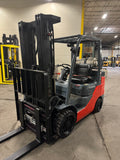 2022 TOYOTA 8FGCU32 6500 LB LP GAS FORKLIFT 884 HOURS CUSHION 87/187" 3 STAGE MAST SIDE SHIFTING FORK POSITIONER 4 WAY PLUMBING STOCK # BF9224729-BUF - United Lift LLC