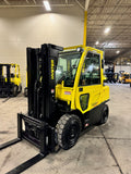 2017 HYSTER H80FT 8000 LB LP GAS FORKLIFT PNEUMATIC 90/173" 3 STAGE MAST SIDE SHIFTER ENCLOSED CAB 1,402 HOURS STOCK # BF9316439-BUF - United Lift Equipment LLC