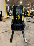 2017 HYSTER H80FT 8000 LB LP GAS FORKLIFT PNEUMATIC 90/173" 3 STAGE MAST SIDE SHIFTER ENCLOSED CAB 1,402 HOURS STOCK # BF9316439-BUF - United Lift Equipment LLC