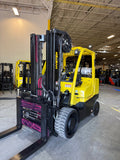 2017 HYSTER S155FT 15500 LB LP GAS FORKLIFT CUSHION 99/185" 3 STAGE MAST SIDE SHIFTING FORK POSITIONER 96" FORKS PLUMBED 4 WAYS TO CARRIAGE 1542 HOURS STOCK # BF9513439-BUF