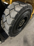 2017 CATERPILLAR/MITSUBISHI FG50CN 11000 LB LP GAS FORKLIFT PNEUMATIC 94/189" 3 STAGE MAST SIDE SHIFTER 1478 HOURS STOCK # BF9293349-BUF