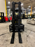 2019 YALE GLC120SVXN 12000 LB LP GAS FORKLIFT CUSHION 105/220" 3 STAGE MAST SIDE SHIFTING FORK POSITIONER ONLY 1,016 HOURS 4 WAY PLUMBED TO CARRIAGE PARTIAL CAB STOCK # BF9414189-BUF - United Lift Equipment LLC