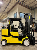 2019 YALE GLC120SVXN 12000 LB LP GAS FORKLIFT CUSHION 105/220" 3 STAGE MAST SIDE SHIFTING FORK POSITIONER ONLY 1,016 HOURS 4 WAY PLUMBED TO CARRIAGE PARTIAL CAB STOCK # BF9414189-BUF - United Lift Equipment LLC