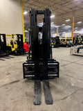 2021 YALE GLC120SVXN 12000 LB LP GAS FORKLIFT CUSHION 106/220" 3 STAGE MAST SIDE SHIFTING FORK POSITIONER ONLY 873 HOURS 4 WAY PLUMBED TO CARRIAGE PARTIAL CAB STOCK # BF9415189-BUF - United Lift Equipment LLC