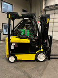 2019 YALE ERC060VGN 6000 LB 48 VOLT ELECTRIC FORKLIFT 87/188" THREE STAGE MAST SIDE SHIFTER 728 HOURS STOCK # BF978119-BUF - United Lift LLC