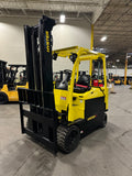2018 HYSTER E120XN 12000 LB ELECTRIC 107/157" 2 STAGE CLEAR VIEW MAST (Choice of Side Shift or Side Shifting Fork Poistioner) 72" FORKS ONLY 1432 HOURS STK# BF9357129-BUF - United Lift LLC