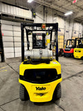2018 YALE GLP050VXN 5000 LB LP GAS FORKLIFT PNEUMATIC 83/189 3 STAGE MAST SIDE SHIFTER 1412 HOURS STOCK # BF9198419-BUF - United Lift Equipment LLC