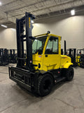 2015 HYSTER H155FT 15500 LB DIESEL FORKLIFT DUAL DRIVE PNEUMATIC 123/165" 2 STAGE MAST SIDE SHIFTER 1427 HOURS ENCLOSED HEATED CAB STOCK # BF9379579-BUF - United Lift LLC