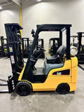 2014 CATERPILLAR/MITSUBISHI FGC20N 4000 LB LP GAS FORKLIFT CUSHION 89/187 3 STAGE MAST 2390 HOURS STOCK # BF9128929-BUF - United Lift Equipment LLC