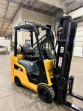 2014 CATERPILLAR/MITSUBISHI FGC20N 4000 LB LP GAS FORKLIFT CUSHION 89/187 3 STAGE MAST 2390 HOURS STOCK # BF9128929-BUF - United Lift Equipment LLC