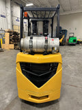 2014 CATERPILLAR/MITSUBISHI FGC20N 4000 LB LP GAS FORKLIFT CUSHION 89/187 3 STAGE MAST 2390 HOURS STOCK # BF9128929-BUF - United Lift Equipment LLC