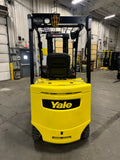 2019 YALE ERC060VGN 6000 LB 48 VOLT ELECTRIC FORKLIFT 87/188" THREE STAGE MAST SIDE SHIFTER 1257 HOURS STOCK # BF979119-BUF - United Lift LLC