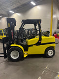 2021 YALE GTP100 10000 LB DUAL FUEL (RUNS PROPANE or GASOLINE) FORKLIFT DUAL PNEUMATIC 95/185 3 STAGE MAST SIDE SHIFTER 1131 HOURS STOCK # BF9345219-BUF - United Lift LLC