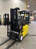 2014 YALE ERP035VT 3500 LB ELECTRIC CUSHION 3 WHEEL SIT DOWN FORKLIFT 82/187" 3 STAGE MAST SIDE SHIFTER 997 HOURS STOCK # BF9152319-BUF - United Lift Equipment LLC