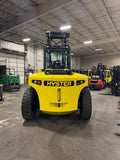 2020 HYSTER H360HD2 36000 LB DIESEL FORKLIFT PNEUMATIC 184/216" 2 STAGE MAST SIDE SHIFTING FORK POSITIONER ENCLOSED CAB WITH HEAT 2,243 HOURS HOURS STOCK # BF91281199-BUF - United Lift LLC