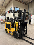 2015 MITSUBISHI/CATERPILLAR FBC25N2 5000 LB ELECTRIC FORKLIFT CUSHION 87/188" 3 STAGE MAST SIDE SHIFTER 1520 HOURS STOCK # BF9175119-BUF - United Lift Equipment LLC