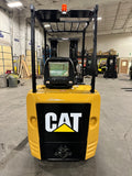 2015 MITSUBISHI/CATERPILLAR FBC25N2 5000 LB ELECTRIC FORKLIFT CUSHION 87/188" 3 STAGE MAST SIDE SHIFTER 1520 HOURS STOCK # BF9175119-BUF - United Lift Equipment LLC