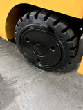 2015 MITSUBISHI/CATERPILLAR FBC25N2 5000 LB ELECTRIC FORKLIFT CUSHION 87/188" 3 STAGE MAST SIDE SHIFTER 1520 HOURS STOCK # BF9175119-BUF - United Lift Equipment LLC