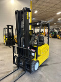 2018 YALE ERP040VTN36TE094 4000 LB 94/216 3 STAGE MAST SIDE SHIFTER ELECTRIC FORKLIFT CUSHION STOCK # BF9178859-BUF - United Lift Equipment LLC