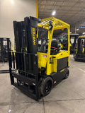 2021 HYSTER E80XN 8000 LB ELECTRIC FORKLIFT CUSHION 95/186" 3 STAGE MAST SIDE SHIFTER 716 HOURS STOCK # BF9156869-BUF - United Lift LLC