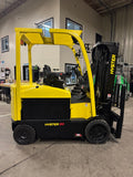 2021 HYSTER E80XN 8000 LB ELECTRIC FORKLIFT CUSHION 95/186" 3 STAGE MAST SIDE SHIFTER 716 HOURS STOCK # BF9156869-BUF - United Lift LLC