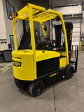 2021 HYSTER E80XN 8000 LB ELECTRIC FORKLIFT CUSHION 95/186" 3 STAGE MAST SIDE SHIFTER 716 HOURS STOCK # BF9156869-BUF - United Lift LLC