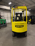 2021 HYSTER E80XN 8000 LB ELECTRIC FORKLIFT CUSHION 95/186" 3 STAGE MAST SIDE SHIFTER 716 HOURS STOCK # BF9156869-BUF - United Lift LLC