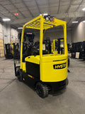 2021 HYSTER E80XN 8000 LB ELECTRIC FORKLIFT CUSHION 95/186" 3 STAGE MAST SIDE SHIFTER 716 HOURS STOCK # BF9156869-BUF - United Lift LLC