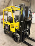 2016 HYSTER E65XN 6500 LB 48 VOLT ELECTRIC FORKLIFT CUSHION 88/187" 3 STAGE MAST SIDE SHIFTER 1485 HOURS STOCK # BF9182299-BUF - United Lift Equipment LLC