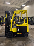 2021 HYSTER E50XN 5000 LB CAPACITY ELECTRIC CUSHION 89/200" 3 STAGE MAST SIDE SHIFTING FORK POSITIONER ONLY 515 HOURS STOCK # BF9125149-BUF - United Lift LLC
