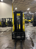 2021 HYSTER E50XN 5000 LB CAPACITY ELECTRIC CUSHION 89/200" 3 STAGE MAST SIDE SHIFTING FORK POSITIONER ONLY 515 HOURS STOCK # BF9125149-BUF - United Lift LLC
