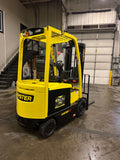 2021 HYSTER E50XN 5000 LB CAPACITY ELECTRIC CUSHION 89/200" 3 STAGE MAST SIDE SHIFTING FORK POSITIONER ONLY 515 HOURS STOCK # BF9125149-BUF - United Lift LLC