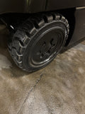 2021 HYSTER E50XN 5000 LB CAPACITY ELECTRIC CUSHION 89/200" 3 STAGE MAST SIDE SHIFTING FORK POSITIONER ONLY 515 HOURS STOCK # BF9125149-BUF - United Lift LLC