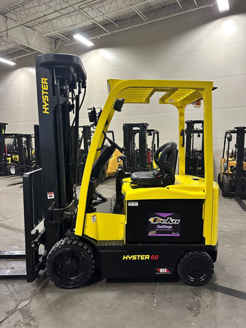 2013 HYSTER E60XN-33 6000 LB ELECTRIC FORKLIFT CUSHION 100/288" QUAD MAST SIDE SHIFTER ONLY 2136 HOURS STOCK # BF9151839-BUF - United Lift Equipment LLC