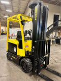 2013 HYSTER E60XN-33 6000 LB ELECTRIC FORKLIFT CUSHION 100/288" QUAD MAST SIDE SHIFTER ONLY 2136 HOURS STOCK # BF9151839-BUF - United Lift Equipment LLC