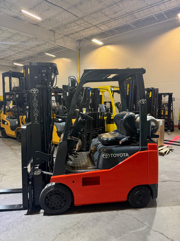 2009 TOYOTA 8FGCU15 3000 LB LP GAS FORKLIFT CUSHION 83/189" 3 STAGE MAST 1776 HOURS SIDE SHIFTER STOCK # BF969349-BUF