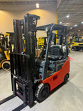2009 TOYOTA 8FGCU15 3000 LB LP GAS FORKLIFT CUSHION 83/189" 3 STAGE MAST 1776 HOURS SIDE SHIFTER STOCK # BF969349-BUF - United Lift LLC