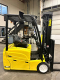 2020 YALE ERP040VTN36TE088 4000 LB 88/199 3 STAGE MAST SIDE SHIFTER ELECTRIC FORKLIFT CUSHION STOCK # BF9171859-BUF - United Lift Equipment LLC