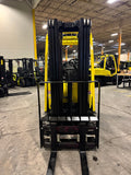 2019 HYSTER E50XN-33 6000 LB ELECTRIC FORKLIFT CUSHION 89/200" 3 STAGE MAST 48V BATTERY SIDE SHIFTING FORK POSITIONER ONLY 945 HOURS STOCK # BF971819-BUF - United Lift LLC