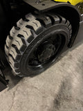 2019 HYSTER E50XN-33 6000 LB ELECTRIC FORKLIFT CUSHION 89/200" 3 STAGE MAST 48V BATTERY SIDE SHIFTING FORK POSITIONER ONLY 945 HOURS STOCK # BF971819-BUF - United Lift LLC