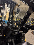 2021 CAT DP70 15500 DIESEL FORKLIFT PNEUMATIC 114/187" 3 STAGE MAST DUAL DRIVE TIRES 4 WAY PLUMBING SIDE SHIFTING FORK POSITIONER (ALSO HAS INDEPENDENT FORK POSITIONER) ENCLOSED CAB HEAT 1242 HOURS STOCK # BF9393319-BUF - United Lift LLC