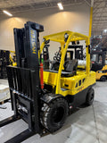 2021 HYSTER H70FT 7000 LB LP GAS FORKLIFT PNEUMATIC 86/182" 3 STAGE MAST SIDE SHIFTING FORK POSITIONER PLUMBED 4 WAYS TO CARRIAGE 1123 HOURS STOCK # BF9129979-BUF