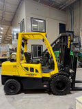 2021 HYSTER H70FT 7000 LB LP GAS FORKLIFT PNEUMATIC 86/182" 3 STAGE MAST SIDE SHIFTING FORK POSITIONER PLUMBED 4 WAYS TO CARRIAGE 1123 HOURS STOCK # BF9129979-BUF