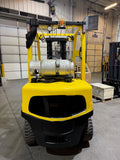 2021 HYSTER H70FT 7000 LB LP GAS FORKLIFT PNEUMATIC 86/182" 3 STAGE MAST SIDE SHIFTING FORK POSITIONER PLUMBED 4 WAYS TO CARRIAGE 1123 HOURS STOCK # BF9129979-BUF