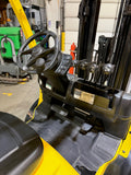 2021 HYSTER H70FT 7000 LB LP GAS FORKLIFT PNEUMATIC 86/182" 3 STAGE MAST SIDE SHIFTING FORK POSITIONER PLUMBED 4 WAYS TO CARRIAGE 1123 HOURS STOCK # BF9129979-BUF