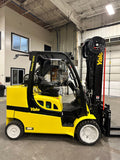 2019 YALE GLC120SVXN 12000 LB LP GAS FORKLIFT CUSHION 100/208" 3 STAGE MAST SIDE SHIFTER ONLY 1,636 HOURS 72" FORKS 4 WAY PLUMBED TO CARRIAGE STOCK # BF9413179-BUF - United Lift Equipment LLC