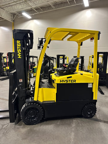 2018 HYSTER E80XN 8000 LB ELECTRIC FORKLIFT CUSHION 94/194" 3 STAGE MAST SIDE SHIFTER STOCK # BF9239199-BUF - United Lift Equipment LLC