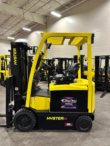 2011 HYSTER E50XN-33 5500 LB ELECTRIC 90/189 3 STAGE MAST SIDE SHIFTER ONLY 907 HOURS STOCK # BF9139979-BUF - United Lift Equipment LLC